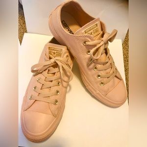 CONVERSE All-Star Chuck OX Taylor Blush Rose Gold Shoes Size Womens 9